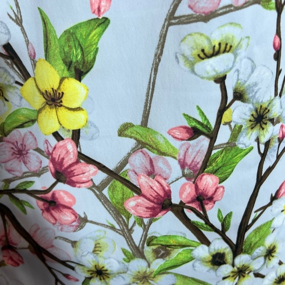 Karen Millen Blossom Print Floral Pencil Dress in Pale Blue, US Size 8 - Picture 5 of 8